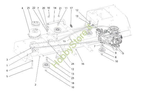 Picture of Puleggia frizione EF 92S/16H Cat.2014 Trattorino
