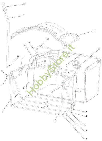 Picture of Sacco raccoglierba EF 124S/22 H Cat.2014 Trattorino