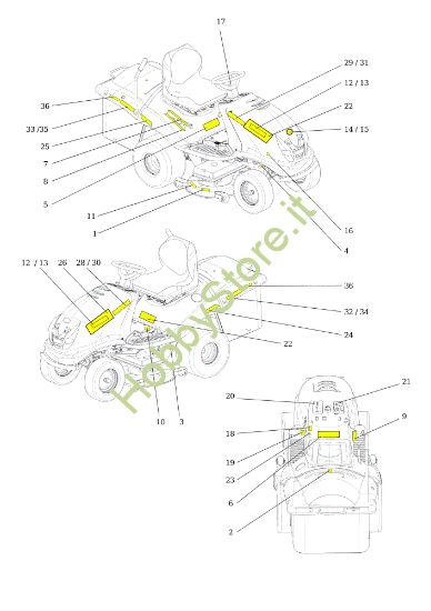 Picture of Etichette EF 106S/24H 4X4 Cat.2014 Trattorino
