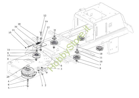 Picture of Puleggia frizione EF 106S/24H 4X4 Cat.2014 Trattorino