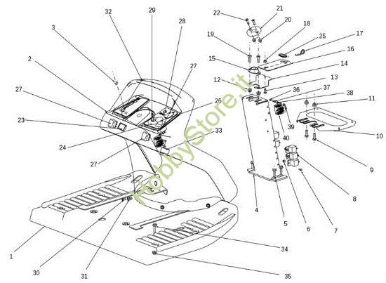 Picture of Cruscotto EF 106S/15,5H Cat.2014 Trattorino