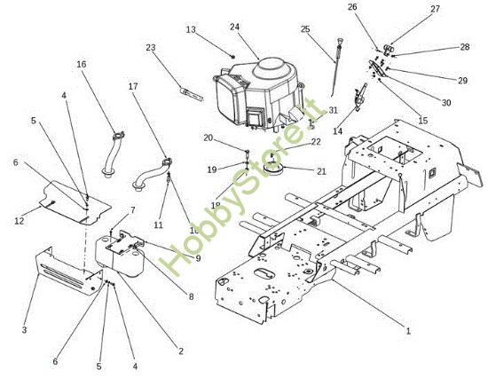 Picture of Motore EF 106S/16H Cat.2014 Trattorino