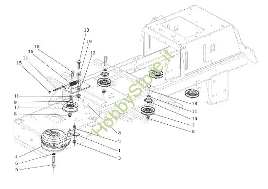 Picture of Puleggia frizione EF 106S/16H Cat.2014 Trattorino