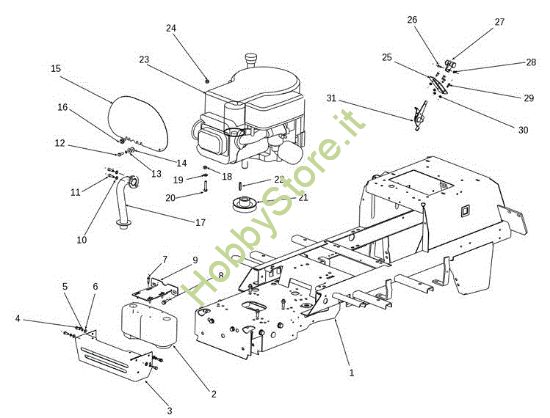 Picture of Motore EF 106S/17,5H Cat.2014 Trattorino