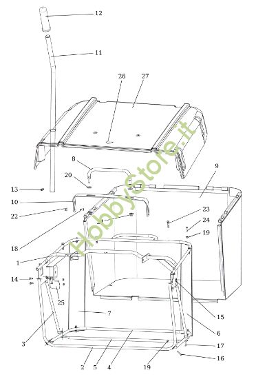 Picture of Sacco raccoglierba EF 106S/17,5H Cat.2014 Trattorino