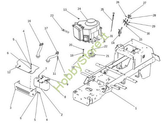 Picture of Motore EF 106S/18H Cat.2014 Trattorino