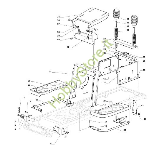 Picture of Telaio (1/2) EF 84/14,5 K H Cat. 2014 Trattorino