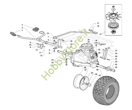 Picture of Trasmissione EF 84/14,5 K H Cat. 2014 Trattorino