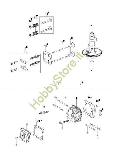 Picture of Testa e valvole AR 44 TK (K650) Rasaerba
