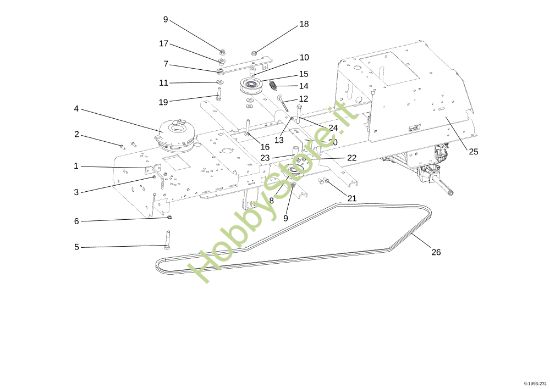 Picture of Frizione elettromagnetica EF 107 L/24 KH (K2400AVD V-Twin) Cat. 2015 Trattorino