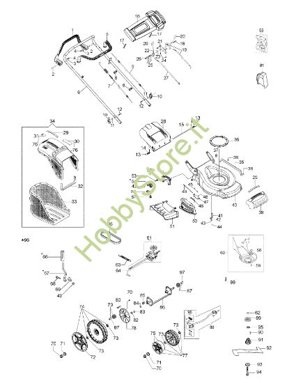 Picture of Esploso LR 53 VK ALLROAD PLUS 4 (K 800) Rasaerba