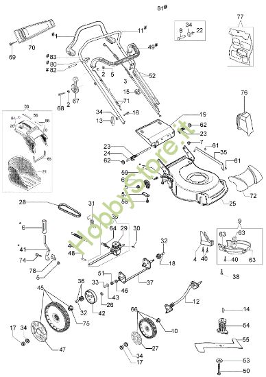 Picture of Esploso LR 53 TK COMFORT PLUS ALLROAD (K800) Rasaerba