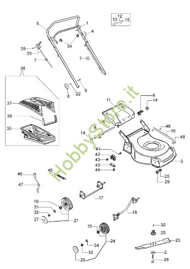 Picture of Esploso LR 44 PBXC COMFORT Rasaerba