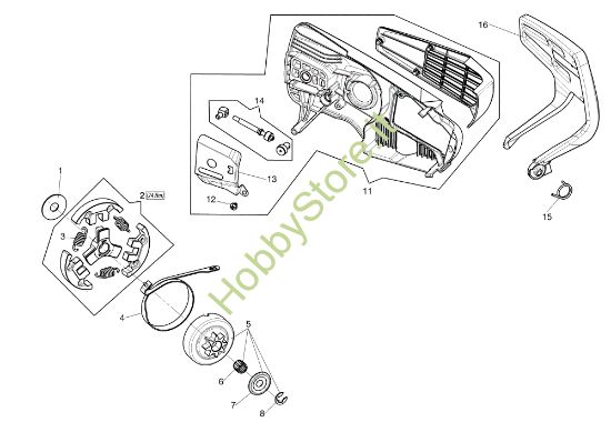 Picture of Copricatena - Frizione MTT 2500 Motosega