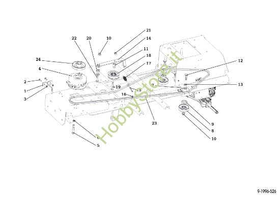 Picture of Puleggia frizione EF 92/16 KH (K1600AVD) Cat.2016 Trattorino