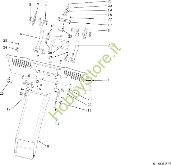 Picture of Raccoglierba EF 92/24 KH (K2400AVD TWIN) Cat.2016 Trattorino