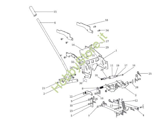Picture of Adaptateur lame ZP5 pour SERIE 106 après 2015 1806541 EF 106/15,5 H Cat. 2016 Trattorino