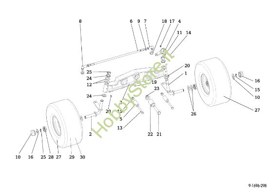 Picture of Assale anteriore EF 107 L/16 KH Cat. 2016 Trattorino