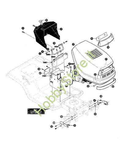 Picture of Gruppo telaio anteriore GRAND PRIX 12.5 - (1°Sr.) Trattorino - 1ª serie (Fino a Settembre 98)