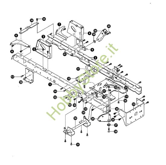 Picture of Telaio GRAND PRIX 12.5 - (1°Sr.) Trattorino - 1ª serie (Fino a Settembre 98)
