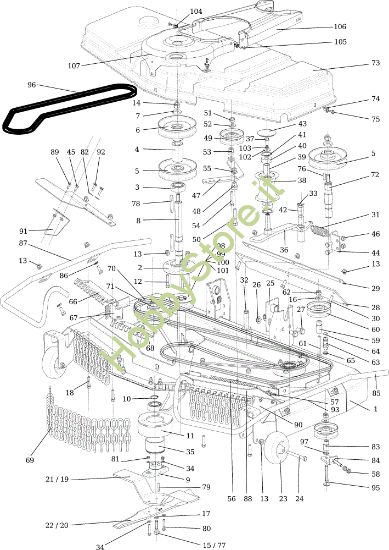 Picture of Piatto di taglio 110 cm TONKAWA (KAWASAKI) Cat. 2016 Trattorino