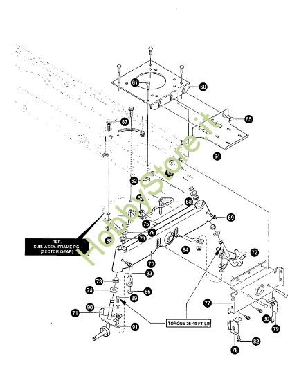Picture of Gruppo telaio (2/2) GRAND PRIX 12.5 - (2°Sr.) Trattorino - 2ª serie (Da Ottobre 98)