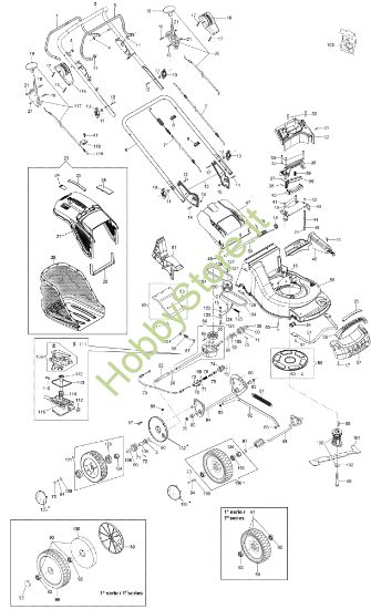 Picture of Esploso AR 53 VBD ALUMINIUM PRO Rasaerba