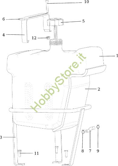 Picture of Serbatoio TUAREG 92 EVO (K2400AVD V-Twin) Cat.2016 Trattorino