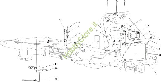 Picture of Parti elettriche TUAREG 92 EVO (K2400AVD V-Twin) Cat.2016 Trattorino