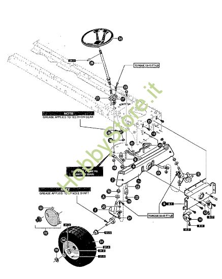 Picture of Gruppo sterzo GRAND PRIX 15.5 - (1°Sr.) Trattorino - 1ª serie (Fino a Settembre 98)