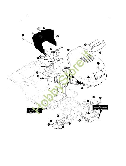Picture of Cofano anteriore FORMULA 15.5 Trattorino