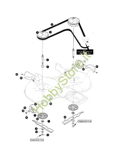 Picture of Lame e cinghie FORMULA 15.5 Trattorino