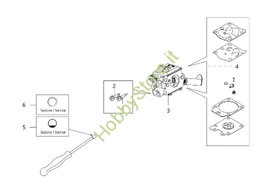 Picture of Carburatore WT-1192 MTT 3600 Motosega