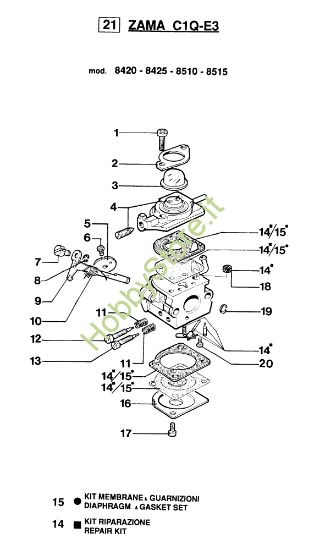 Picture of Carburatore C1Q-E3 8510 BOSS Decespugliatore