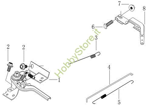 Picture of Leve di controllo MZ 2097 RKS (K800 HC) Motozappa