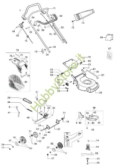 Picture of Esploso LR 53 TK COMFORT PLUS (K650) Rasaerba