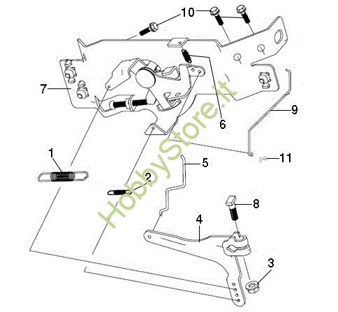 Picture of Leve di controllo EF 107 L/24 KH (K2400AVD V-Twin) Cat. 2017 Trattorino