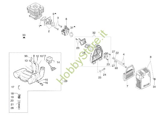 Picture of Serbatoio e filtro aria STARK 4410 BP Decespugliatore