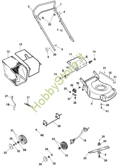 Picture of Esploso LR 44 PBC Rasaerba