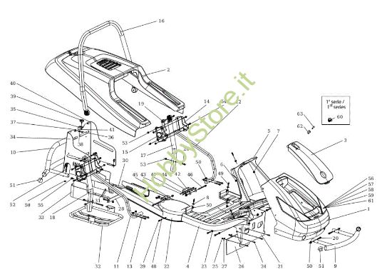 Picture of Cofano (1/2) TUAREG 92 EVO Cat.2017 Trattorino