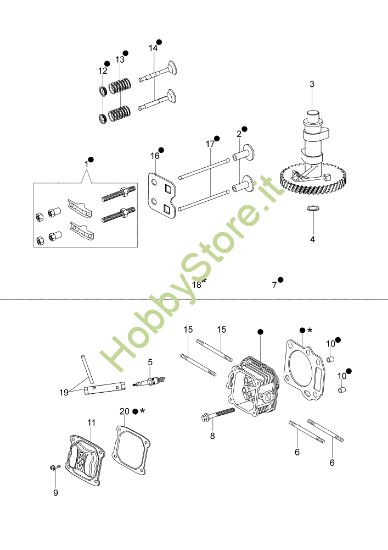 Picture of Testa e valvole LR 48 PK COMFORT SD (K 600 AUTOCHOCKE) Rasaerba