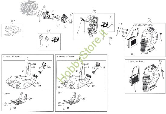 Picture of Serbatoio e filtro aria DSF 5300 Decespugliatore