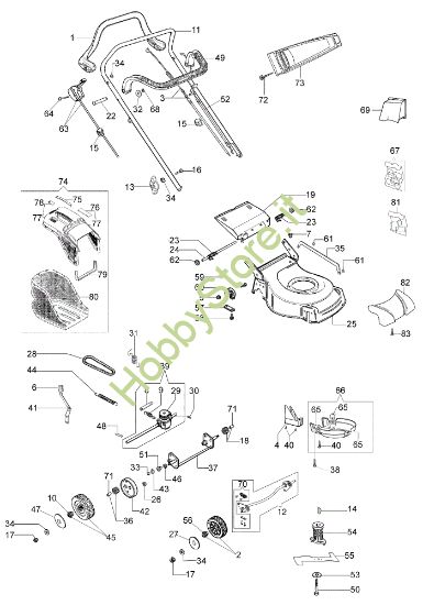 Picture of Esploso completo LR 53 TK COMFORT PLUS (K650) (2018) Rasaerba