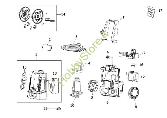 Picture of Carcassa IP 1150 S Idropulitrice