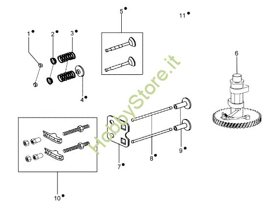 Picture of Valvola e regolatore MZ 2098 RK (K800 HC) Motozappa