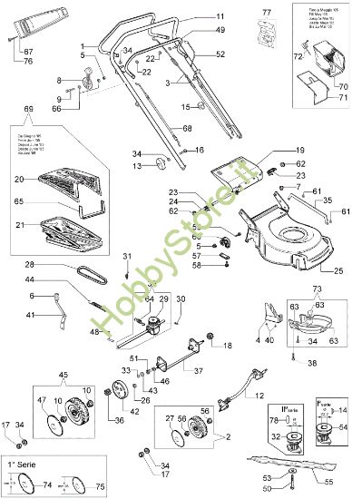Picture of Esploso (Da giugno '07) LR 48 TH Rasaerba