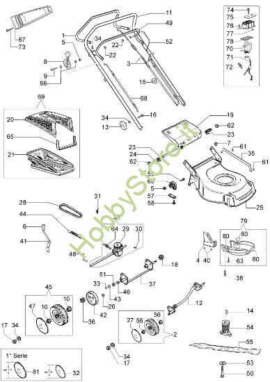 Picture of Esploso (Da giugno '07) LR 48 TBXE Rasaerba