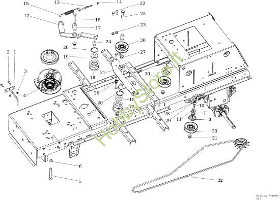 Picture of Puleggia (frizione) EF 106/24 KH 4X4 (K2400AVD V-twin) Cat. 2018 Trattorino