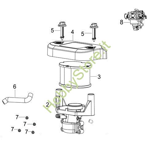 Picture of Filtro aria (da 05/17) EF 106/24 KH (K2400AVD V-twin) Cat. 2018 Trattorino