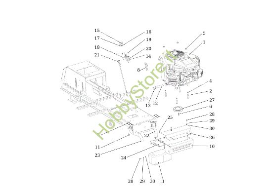 Picture of Motore EF 92/24 KH (K2400AVD TWIN) Cat.2018 Trattorino
